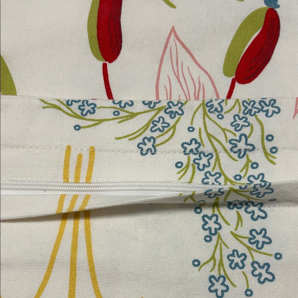 Handmade Euro Shams (2) Floral Print Fabric Shabby Chic Bohemian - Picture 5 of 6